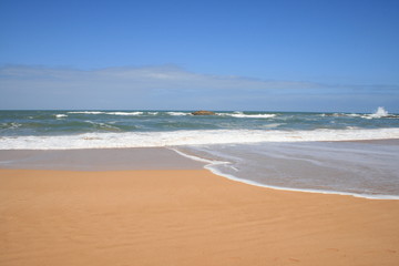 Fototapeta na wymiar Plaqe de sable de l'océan atlantique