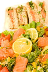 Smoked Salmon - salad and sandwiches