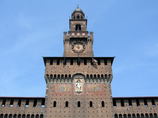 Fototapeta na wymiar Castello Sforzesco