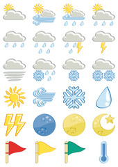 Icon set meteo