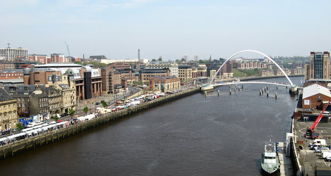 Millennium Bridge In Newcastle Upon Tyne