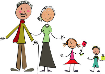 grands-parents et petits-enfants