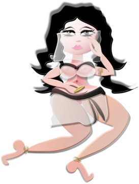 Cute Curvy Belly dancer