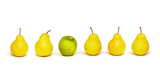 Stand out from crowd with apple and pears