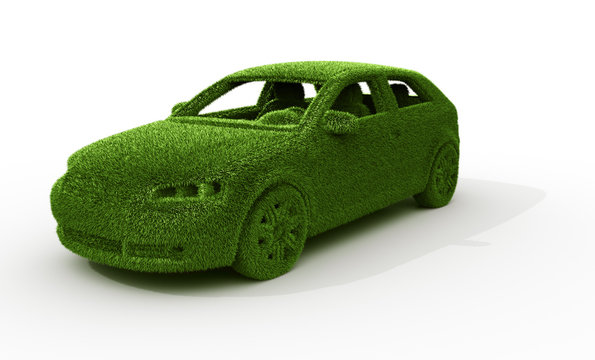 green grass car