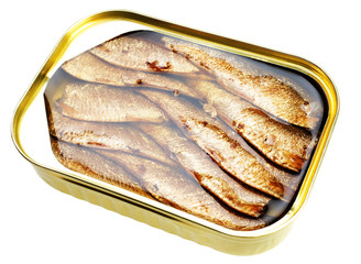 Sprat fish canned