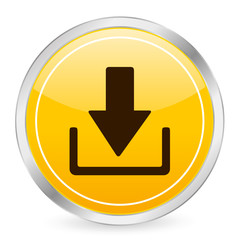 download yellow circle icon