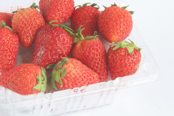Strawberries in a Small Fruit Pack