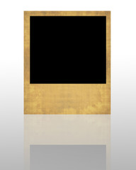 Single vintage polaroid frame