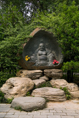 Happy Buddha at Giant Wild Goose Pagoda Xi'an © Yory Frenklakh