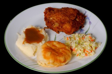 Fried Chicken And Mashed Potatoes