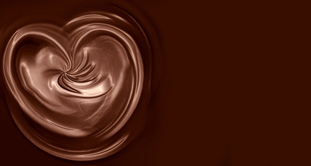 Obraz na płótnie Canvas Chocolate heart