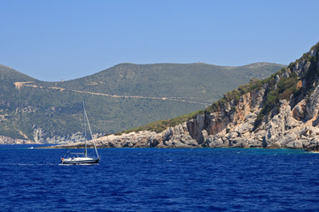 The Ionian island of Lefkas Greece