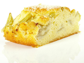Kuchen mit Rhabarber