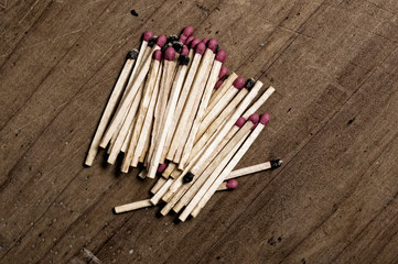 Matches on old table.