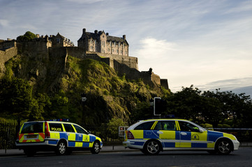 Edinburgh Castle and Police