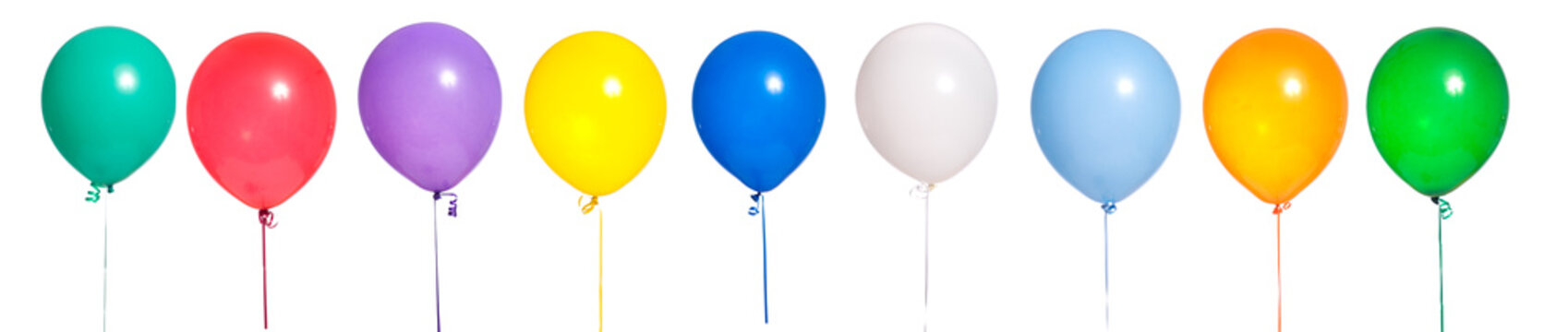 Party Balloons on white