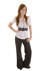 Fototapeta premium Beautiful young business lady