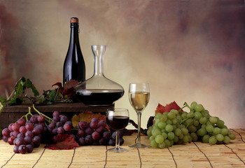 Ambientazione uva e vino