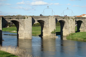 Pont vieux sur l'Aude,Carcassonne