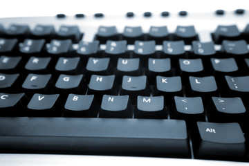 Closeup of computer keyboard