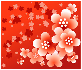 Red flower background