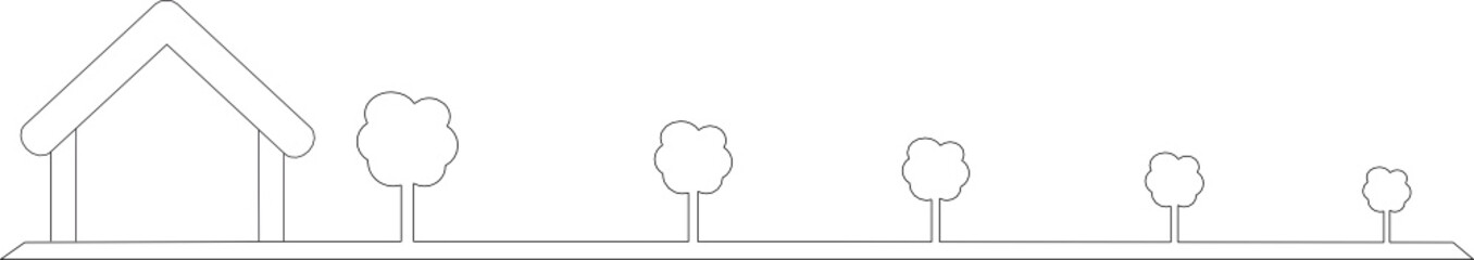 Séparateur ligne Maison