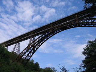 iron bridge and some clouds
