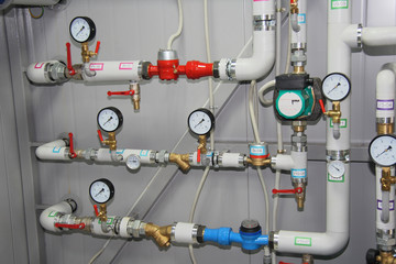 Interior of modern boiler-house