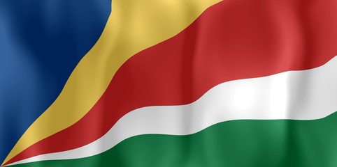 drapeau seychelles froissé crumpled flag