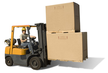 Fork Lift Isolated © James Steidl