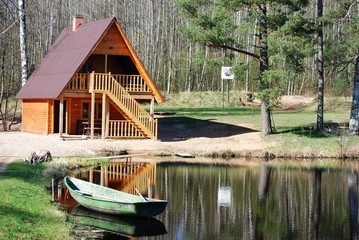 Sunny rural landscape