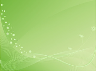 abstract ecological background with stripes, curves, flowers