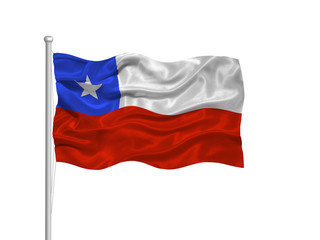 Fototapeta na wymiar Chile Flag 2