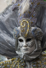 silver venice carnival costume
