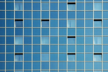 Modern office building - glass facade fragment