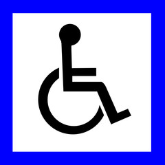 a0082 - Panneau information ACCES HANDICAPES