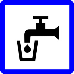 a0087 - Panneau information EAU POTABLE