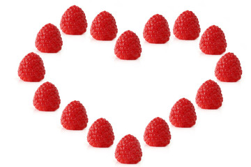  Sweet raspberry heart