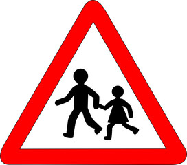 a105 - Panneau danger TRAVERSEE D'ENFANTS