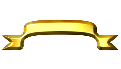 3D Golden Banner