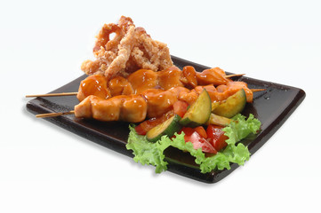 Shish kebab from pork