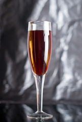 glass of red wine