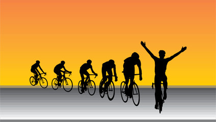Obraz premium CYCLISTE 3