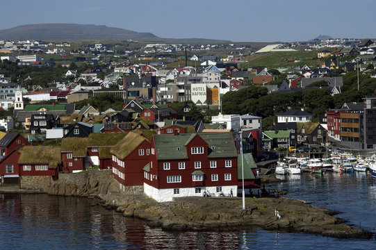 Thorshavn, die Hauptstadt der Färöer Inseln