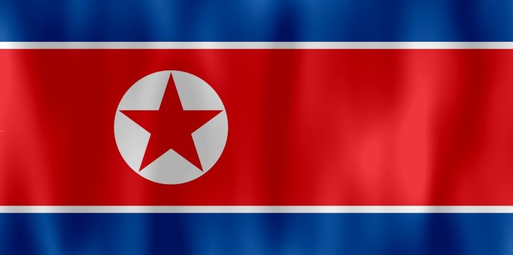 drapeau coree du nord north korea flag