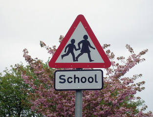 School sign in England