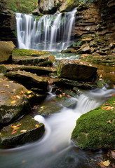 Waterfall and stream