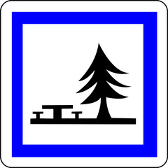 a0110 - Panneau information AIRE DE PIQUE NIQUE