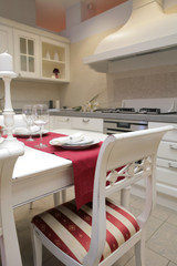 chair in the kitchen of classical style